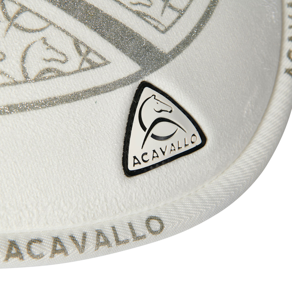 Acavallo Pad Mf Jccs Cw-Cs Suede Ac Grip Flat #colour_white-silver