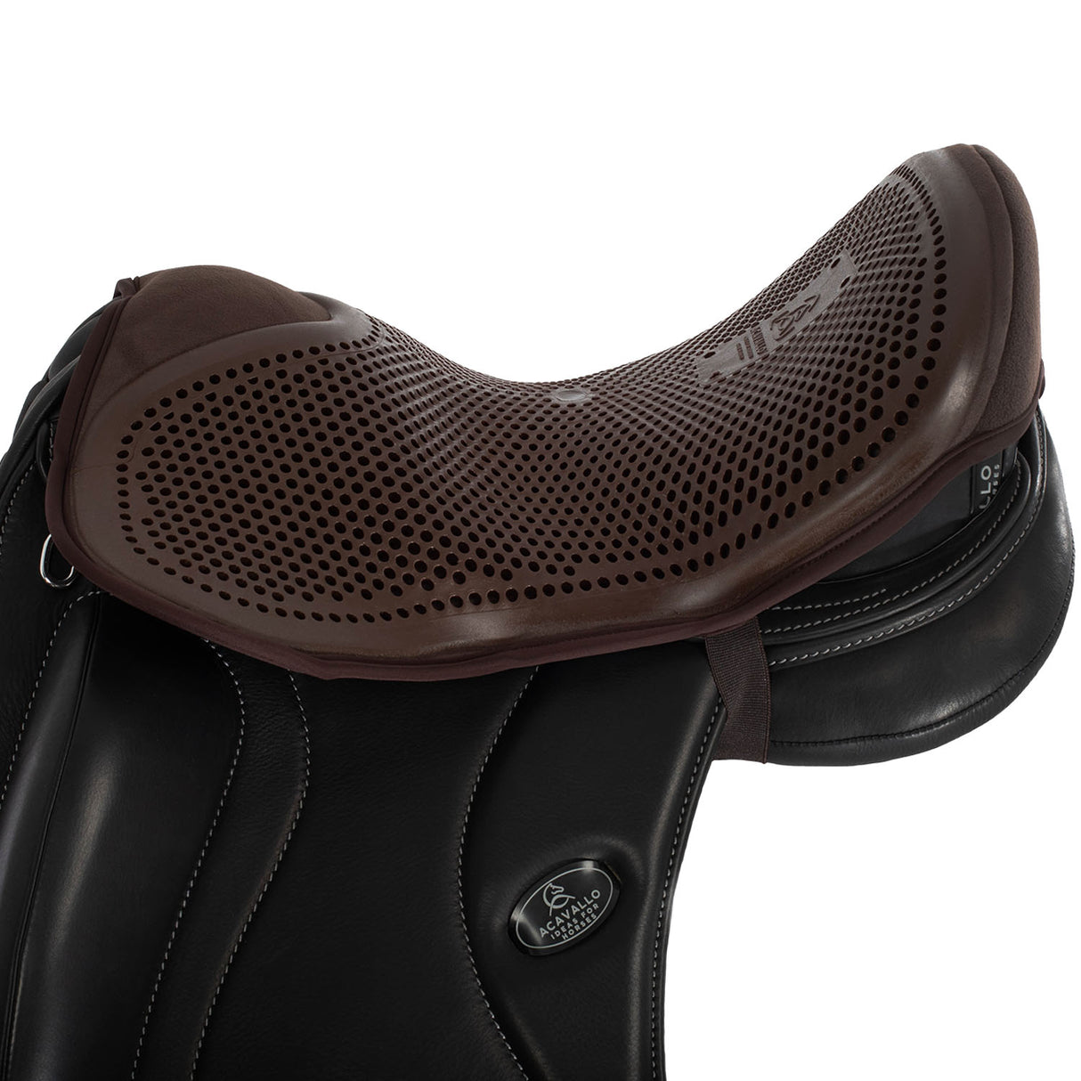 Acavallo Standard Seat Saver Dressage Classic Gel-Out Dri-Lex 10mm #colour_brown