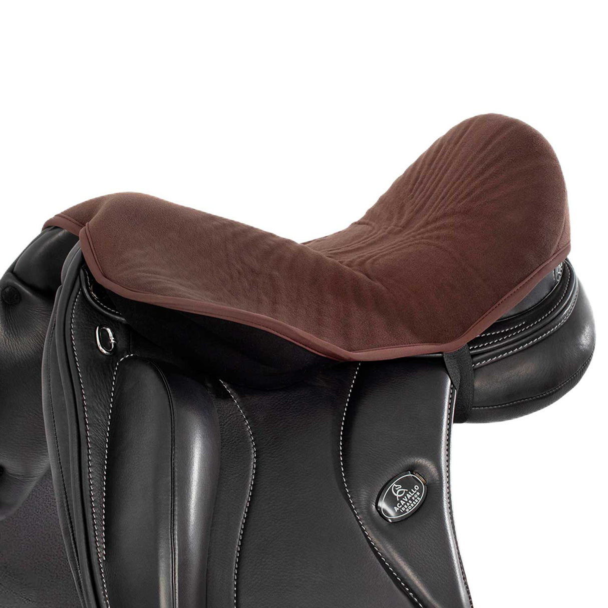 Acavallo Standard Seat Saver Dressage Air Plus Gel-In Dri-Lex 10mm #colour_brown
