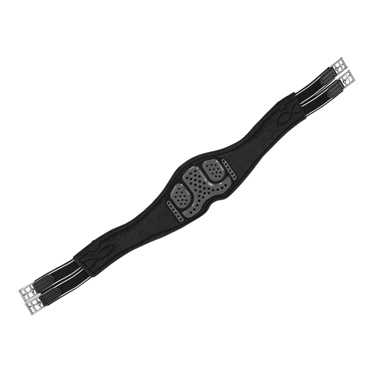 Acavallo Jumping Girth Gel PVC #colour_black