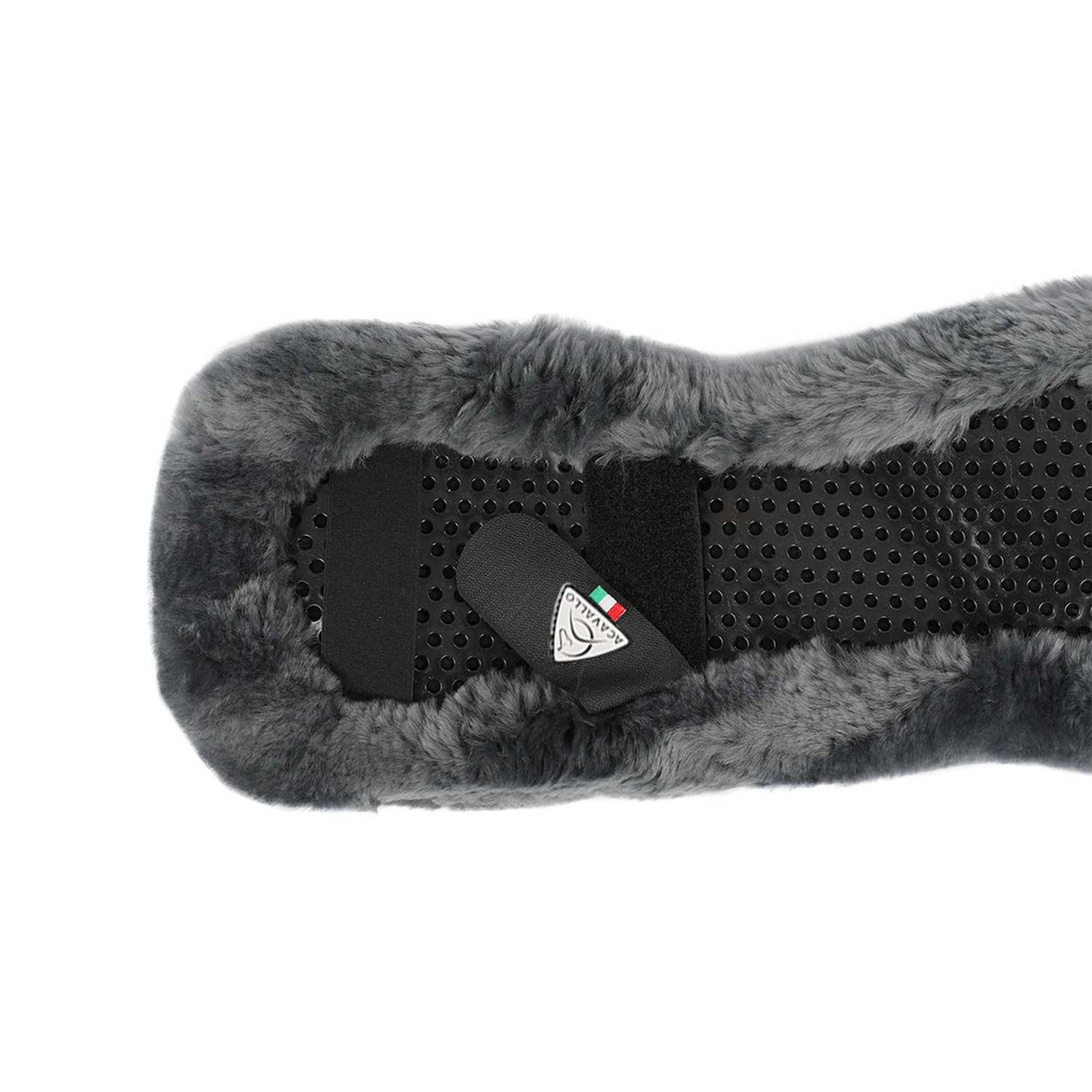 Acavallo Shaped Girth Sleeve Classic Gel Sheepskin #colour_grey