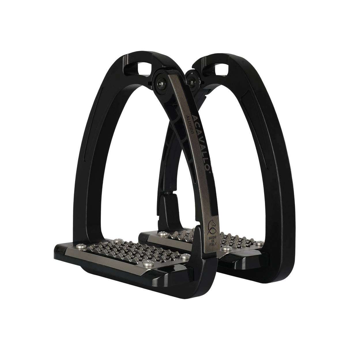 Acavallo Arena Alupro Stirrups #colour_black