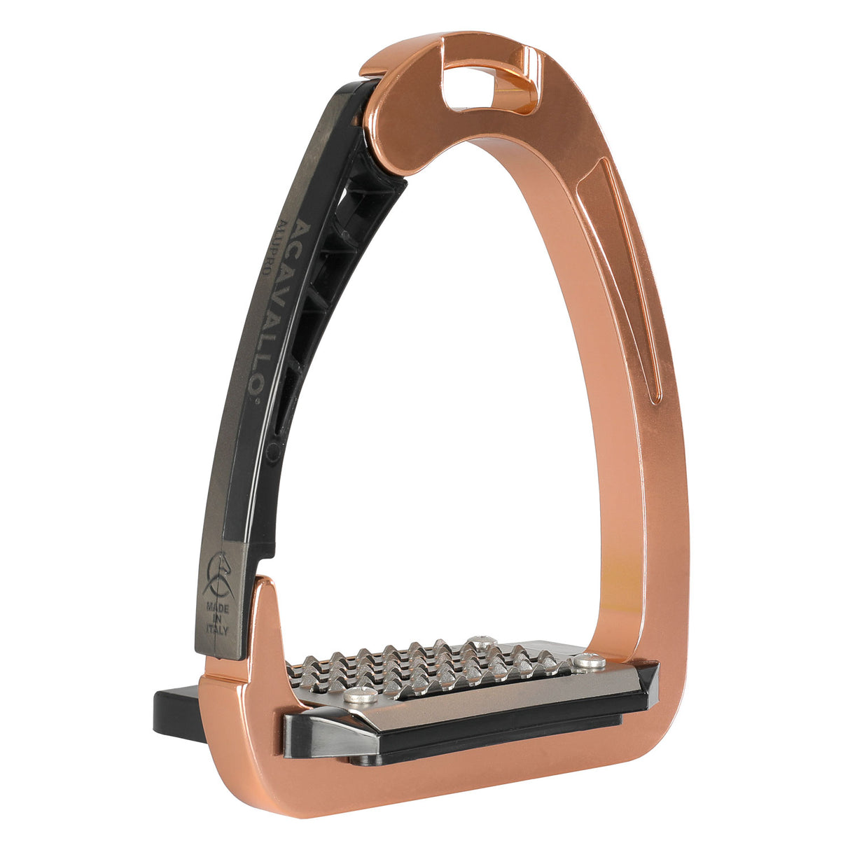 Acavallo Arena Alupro Stirrups #colour_rose-gold