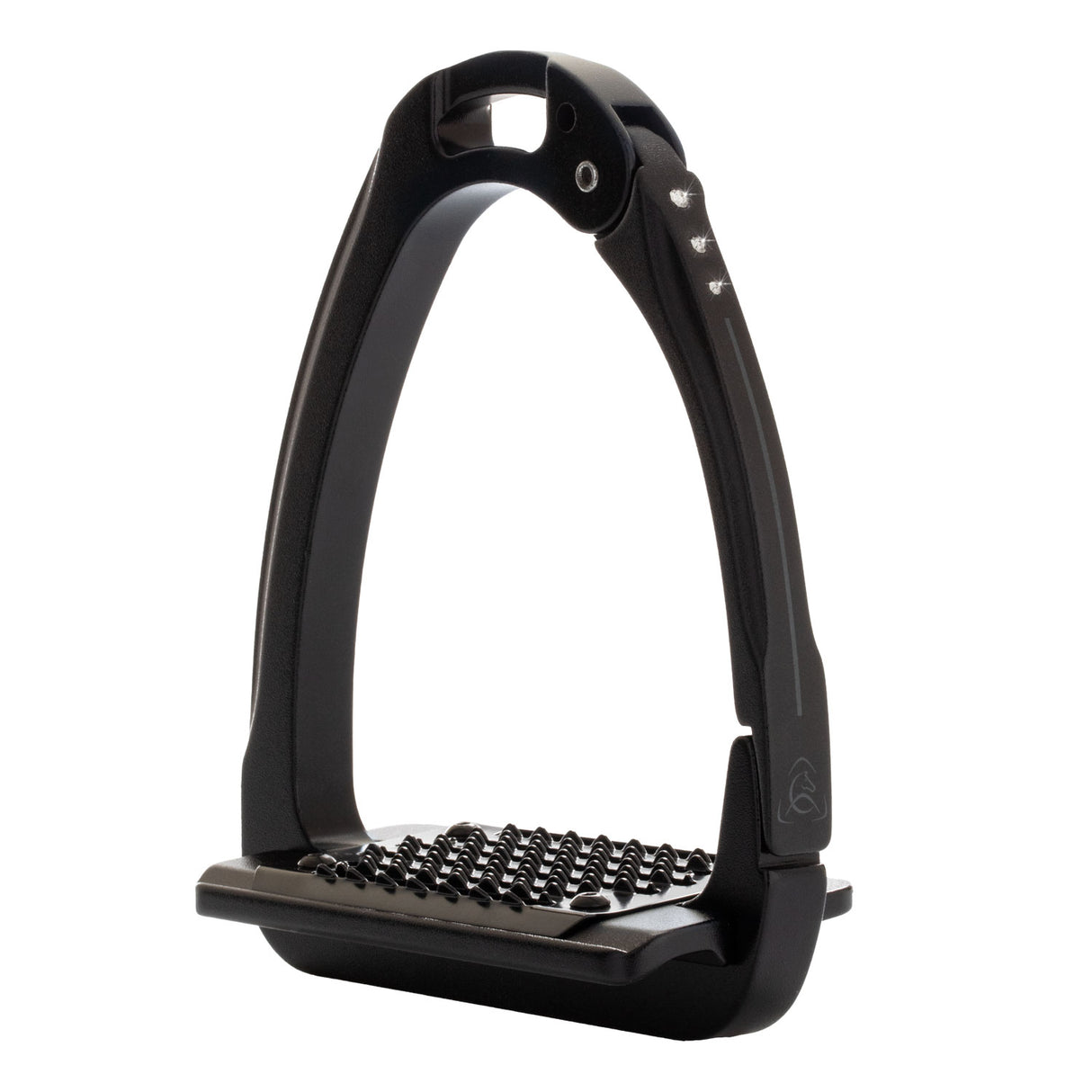 Acavallo Arena Aluplus 2.0 Stirrups Crystals #colour_black