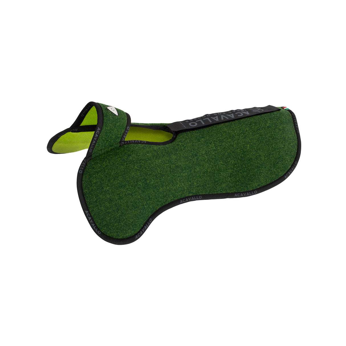Acavallo Piuma Pad WFS Pocket Double Felt Flat #colour_green