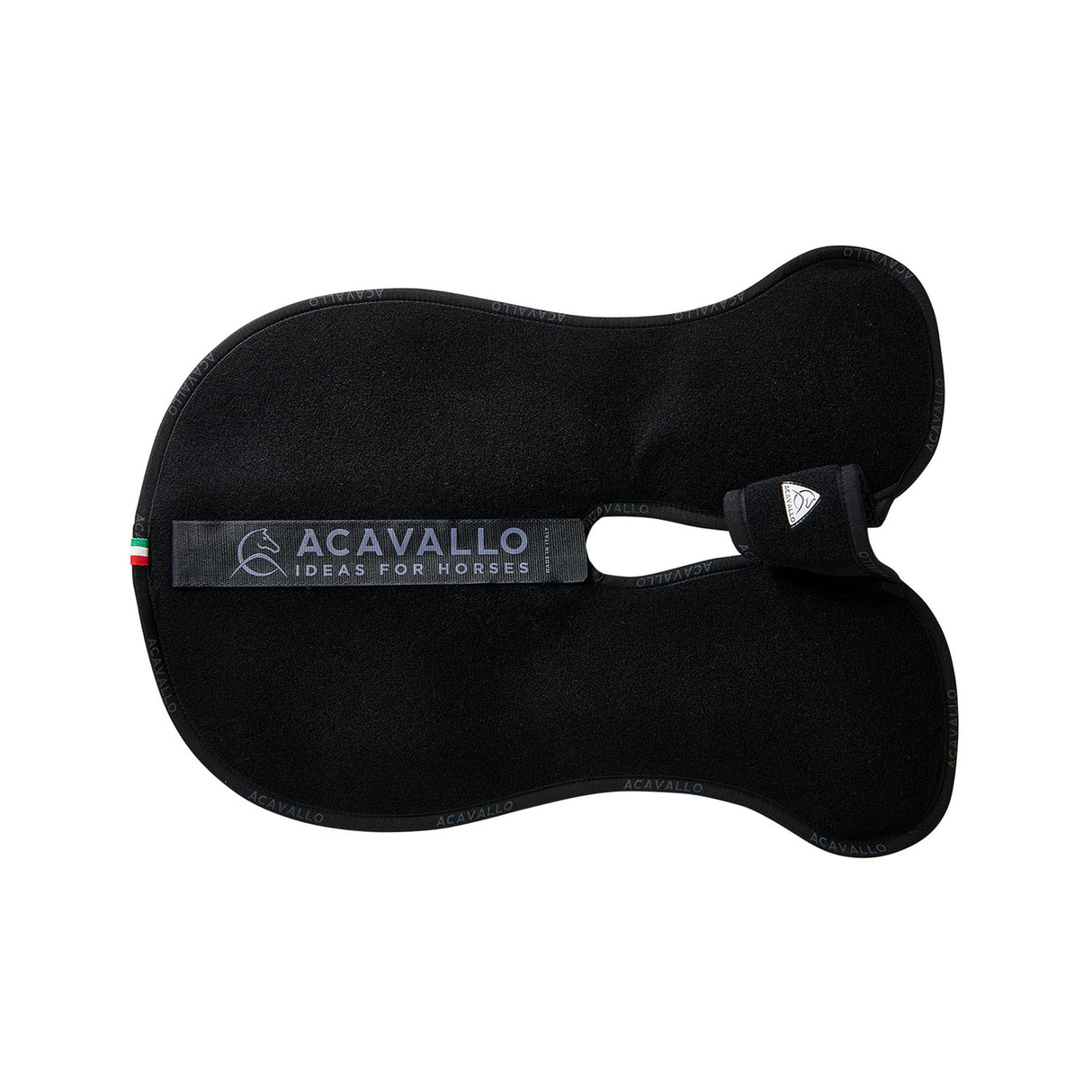 Acavallo Pad Piuma WFS Pocket Double Felt Front Riser #colour_black