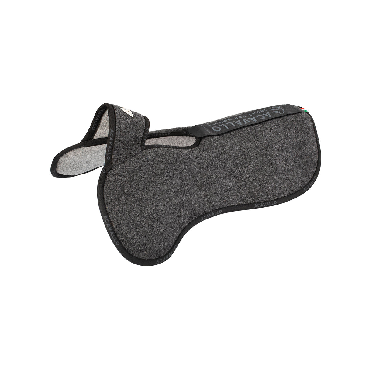 Acavallo Pad Piuma WFS Pocket Double Felt Rear Riser #colour_grey