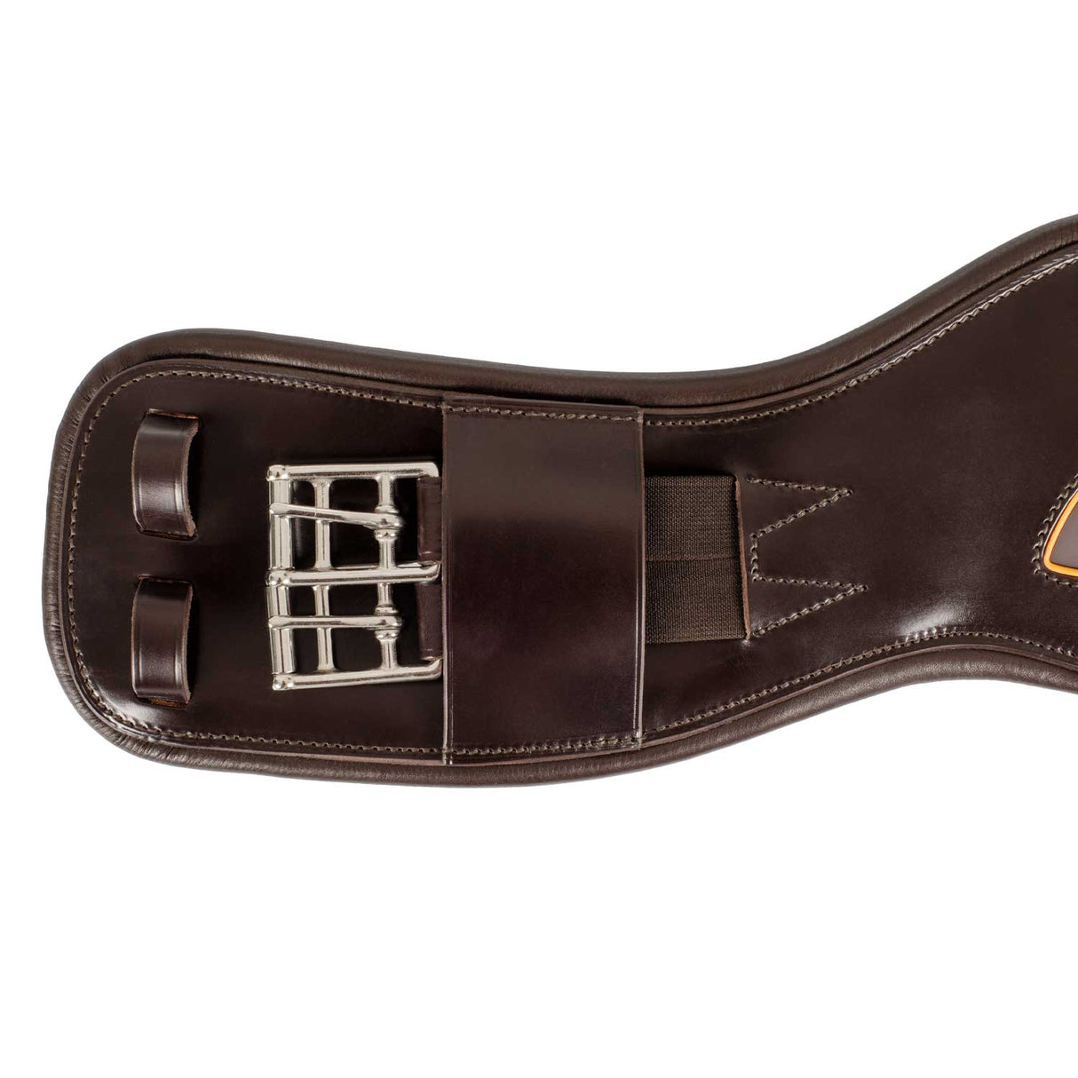 Acavallo Anatomical Dressage Girth Leather #colour_brown