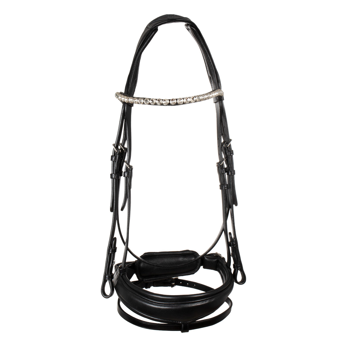 Acavallo Starry Night Calfskin Bridle #colour_black