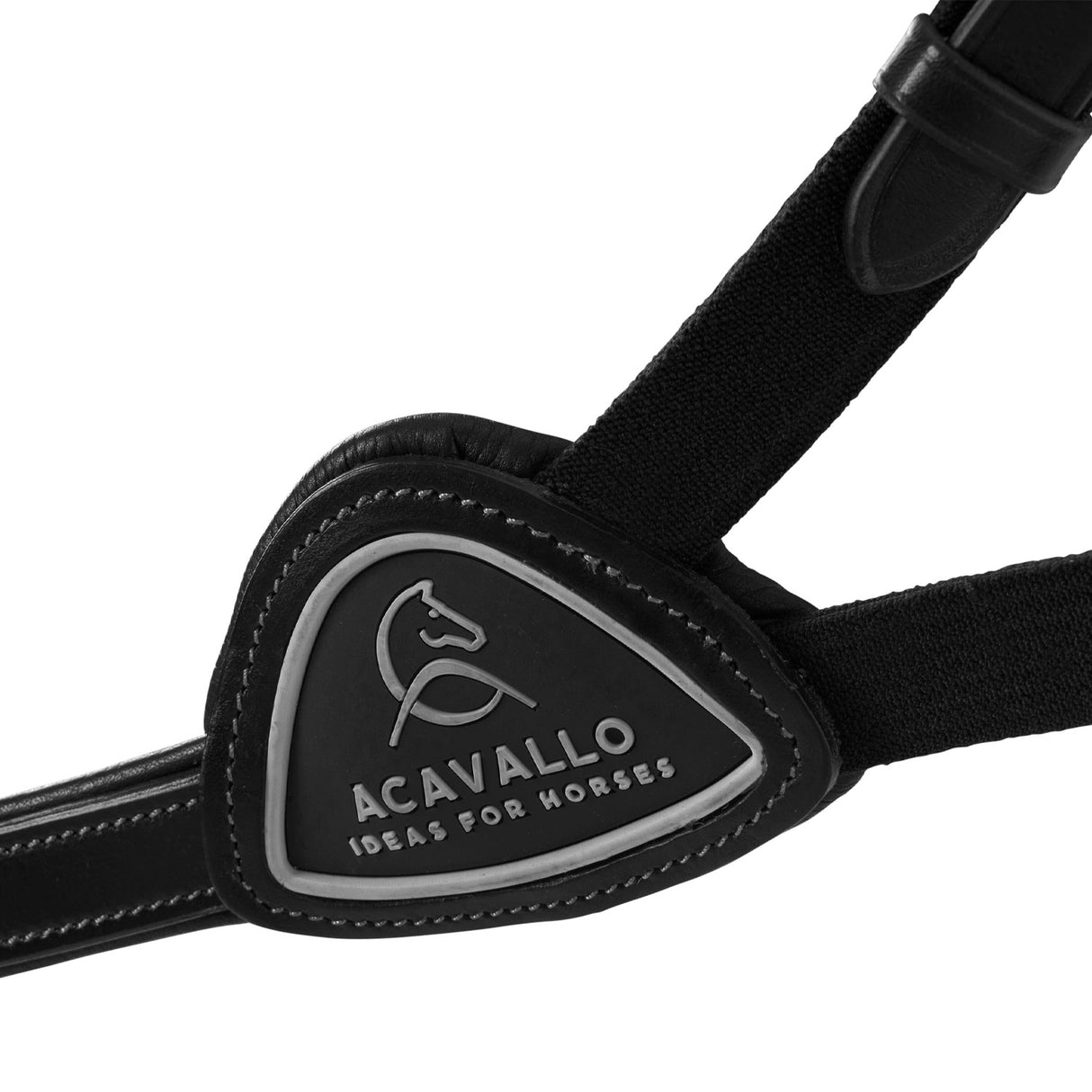Acavallo Five-Point Breastplate Calfskin #colour_black