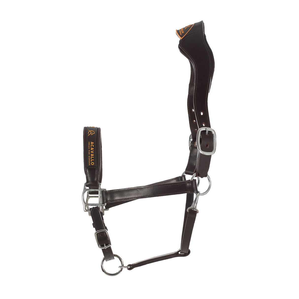 Acavallo Ergonomic Halter Calfskin #colour_brown
