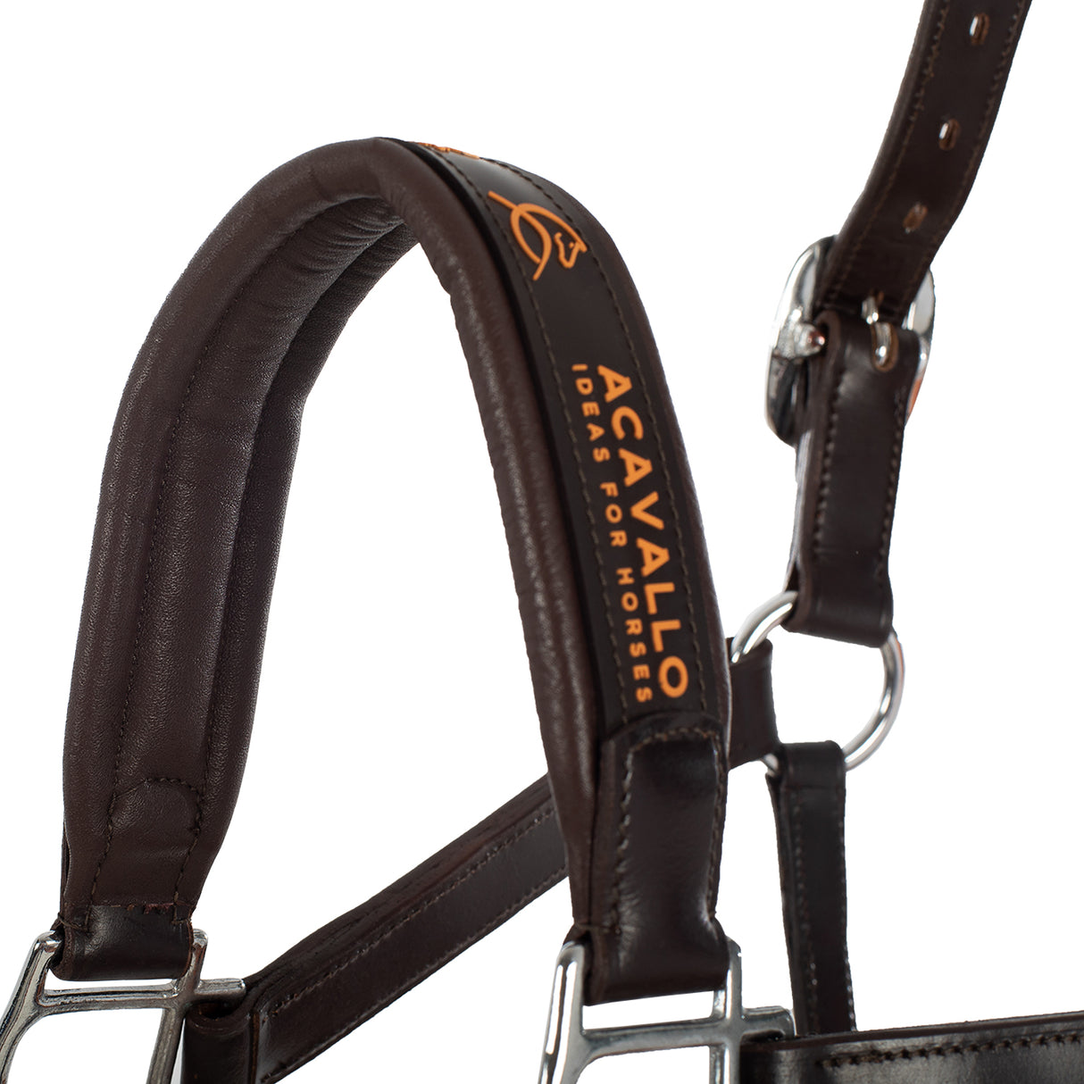 Acavallo Ergonomic Halter Calfskin #colour_brown