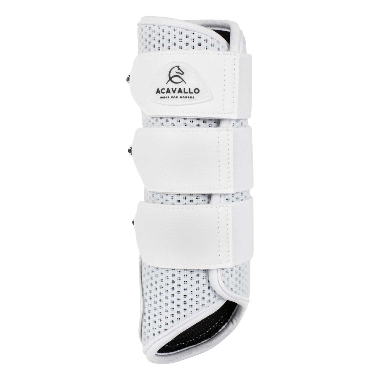 Acavallo Hind Brushing Boots Perforated Neoprene #colour_white