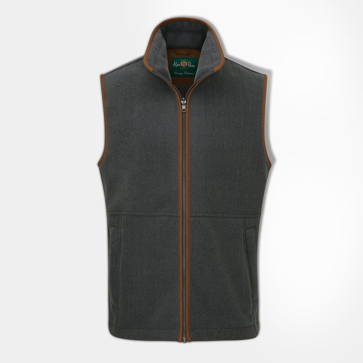 Alan Paine Aylsham Kids Fleece Waistcoat #colour_gunmetal