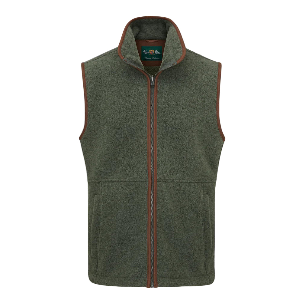 Alan Paine Aylsham Men's Fleece Gilet #colour_cedar