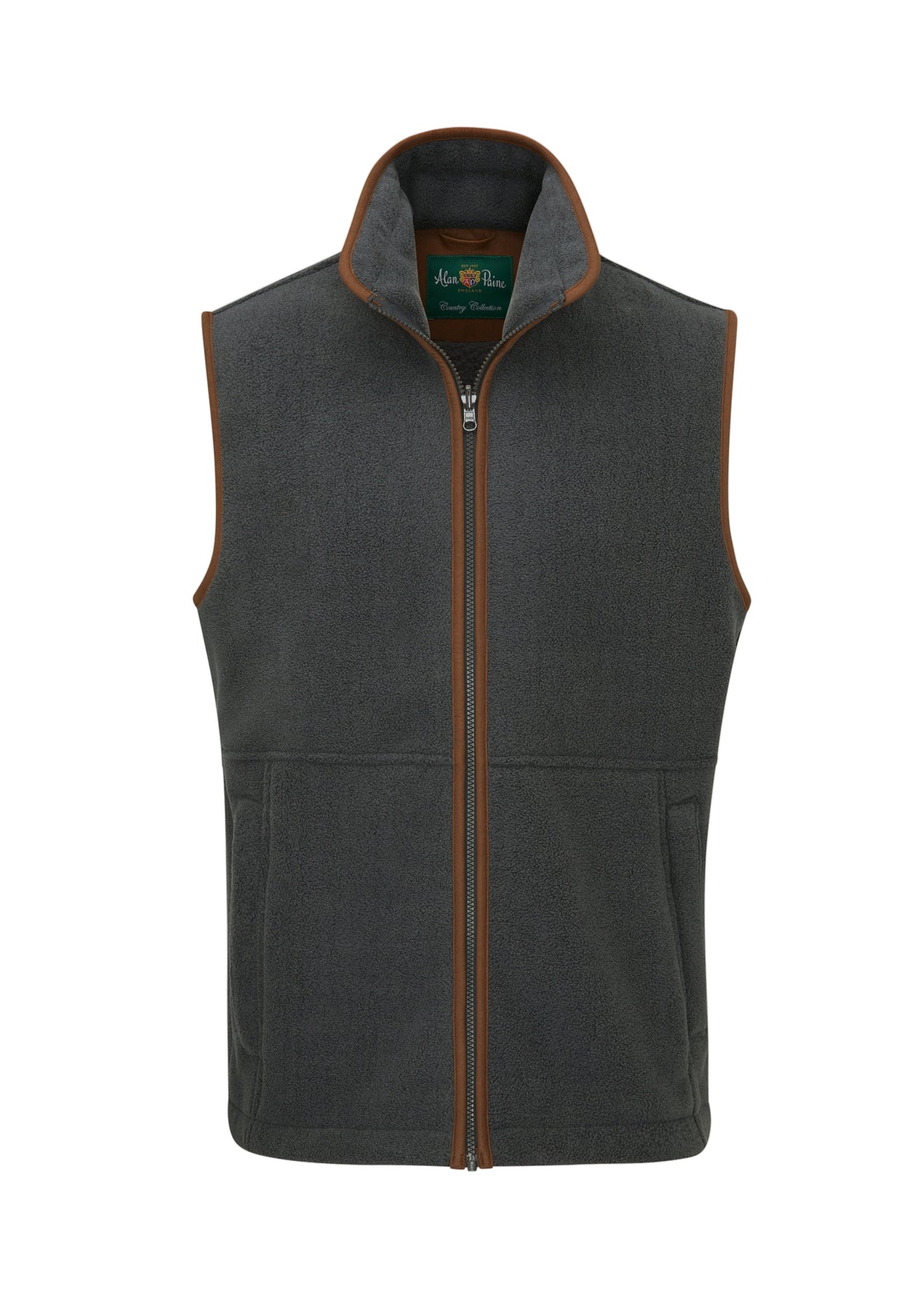 Alan Paine Aylsham Men's Fleece Gilet #colour-gunmetal