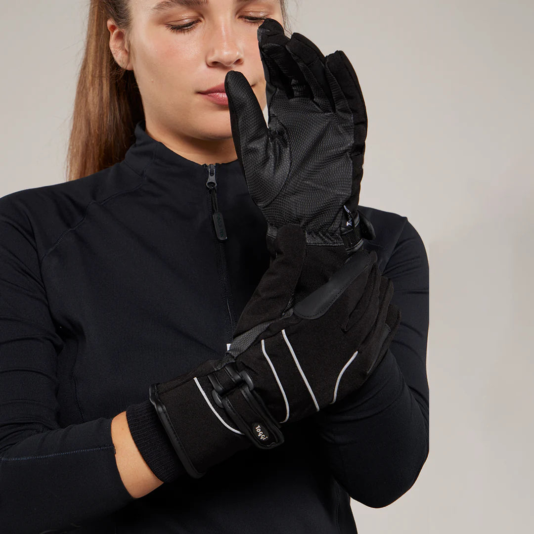 Toggi Brighton Water Resistant & Reflective Gloves #colour_black