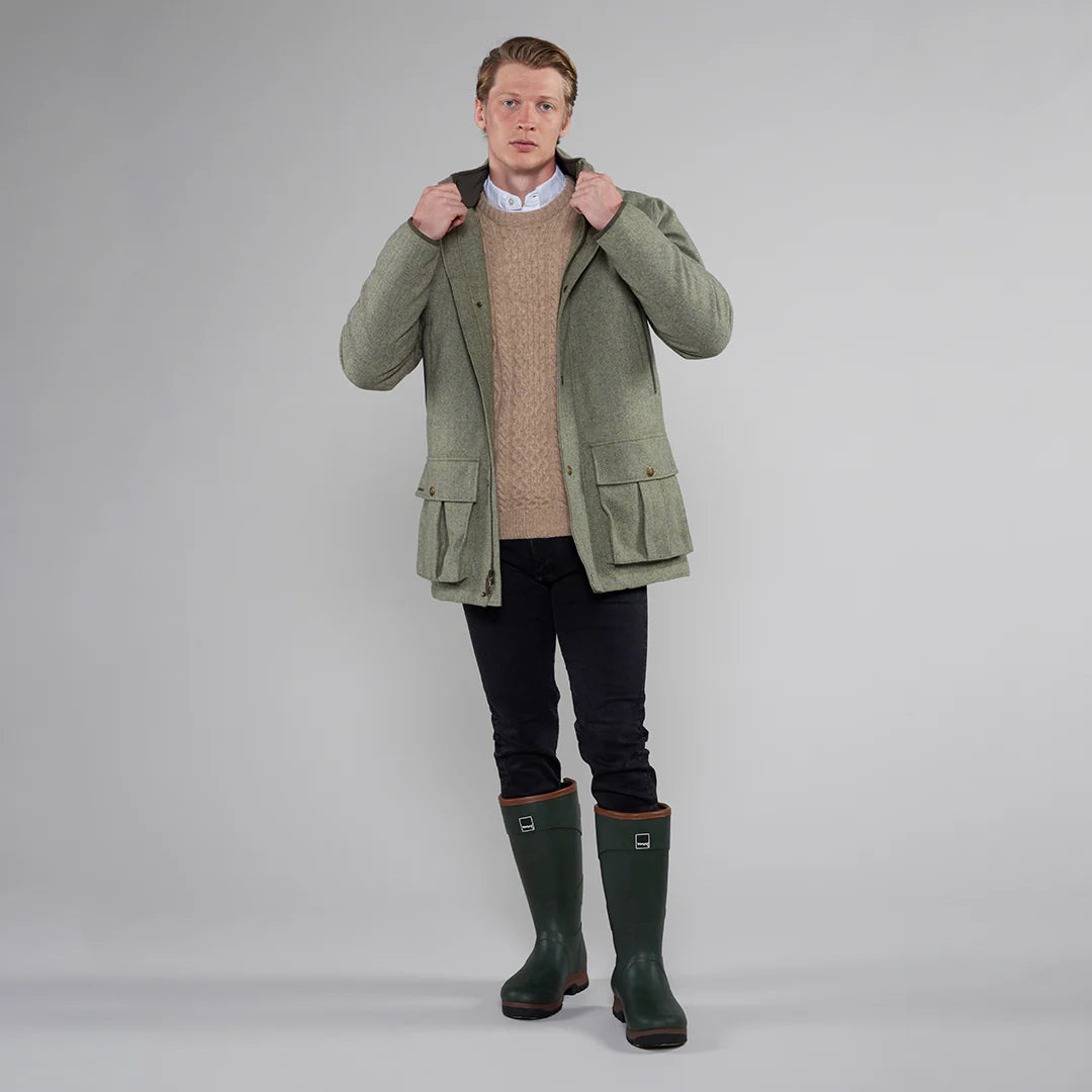 Toggi Men's Cheswick Waterproof Tweed Coat #colour_glencoe-tweed
