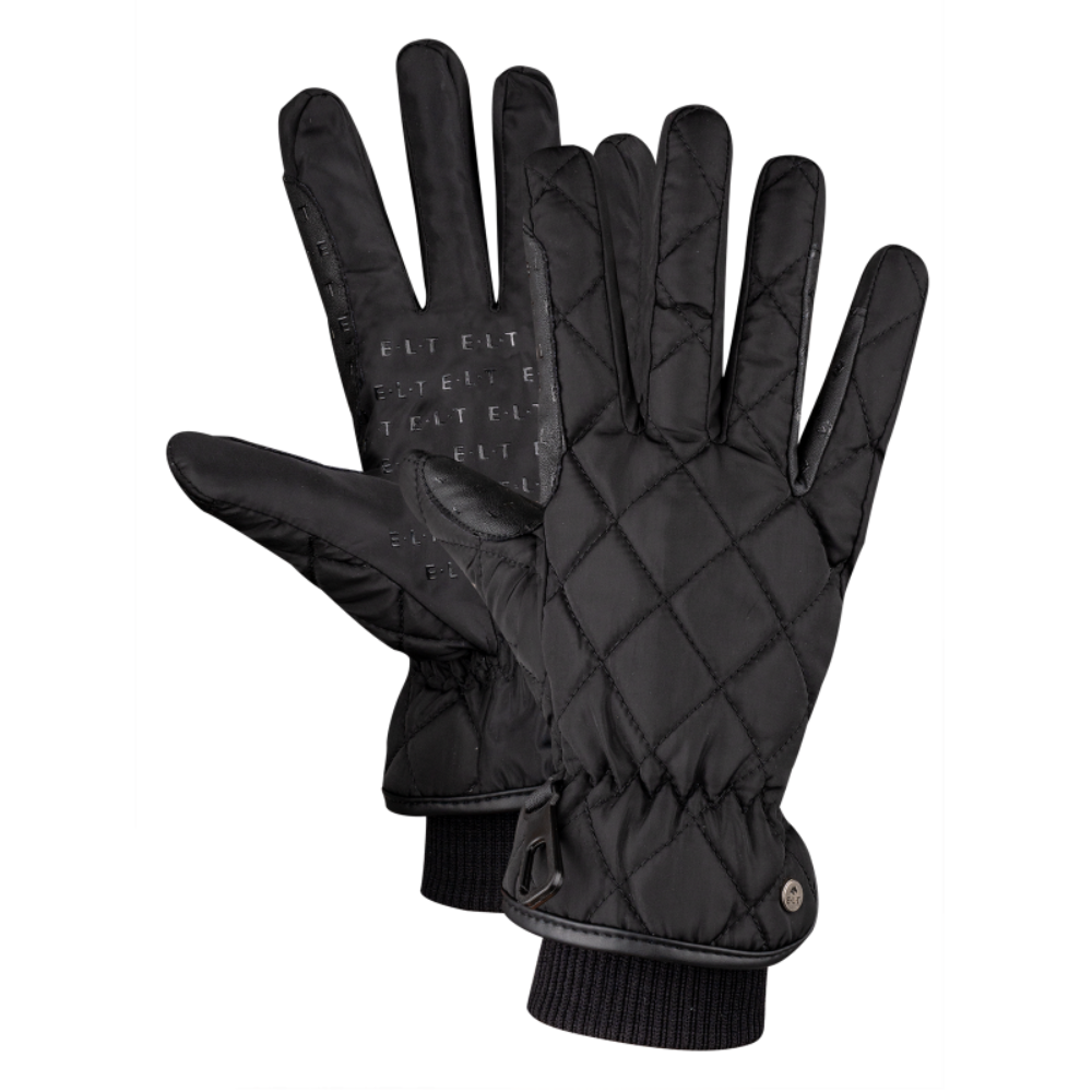E.L.T Children's Diamond Winter Riding Gloves #colour_black