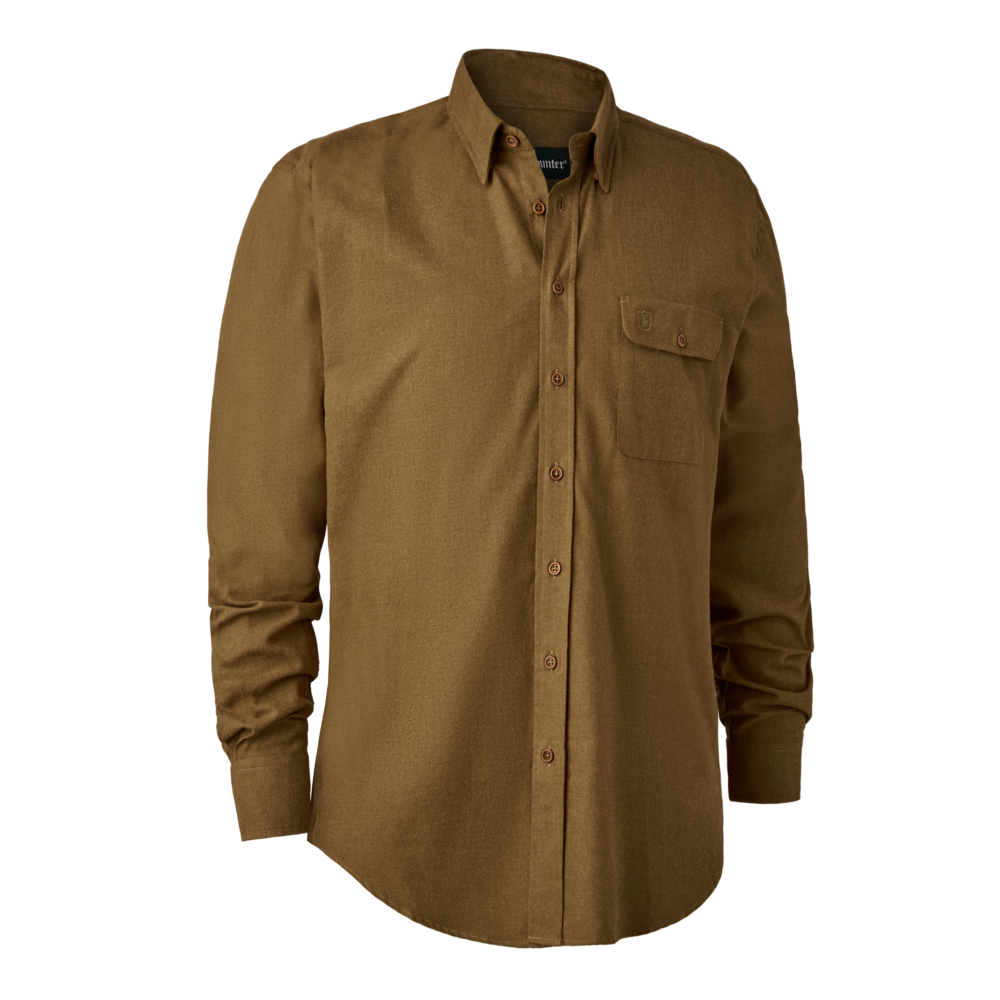 Deerhunter Liam Men's Shirt #colour_ocher-brown