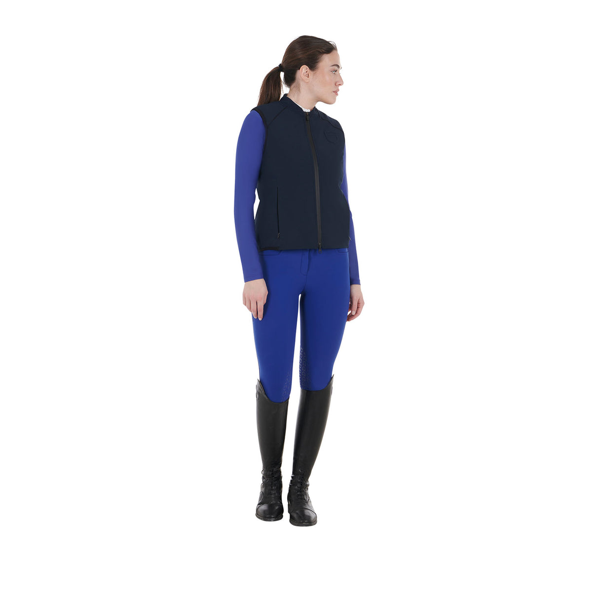 Equestro Women's Slim Fit Grip Breeches With Logo