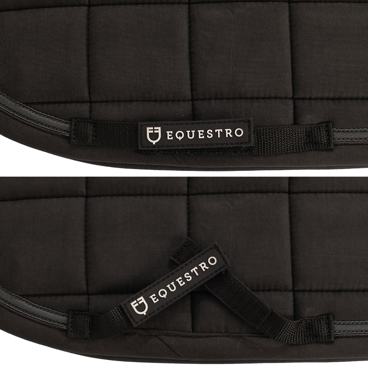 Equestro Shaped Jumping Saddle Pad #colour_black