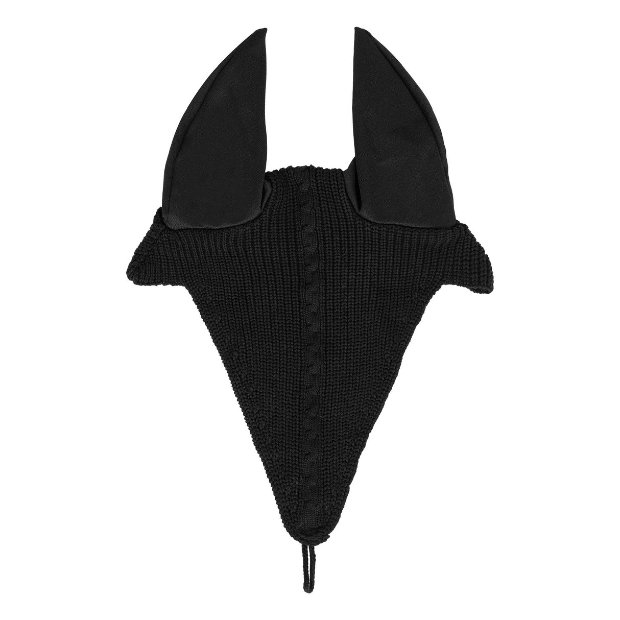 Equestro Meshing Fly Veil With Drawstring At The Noseband #colour_black