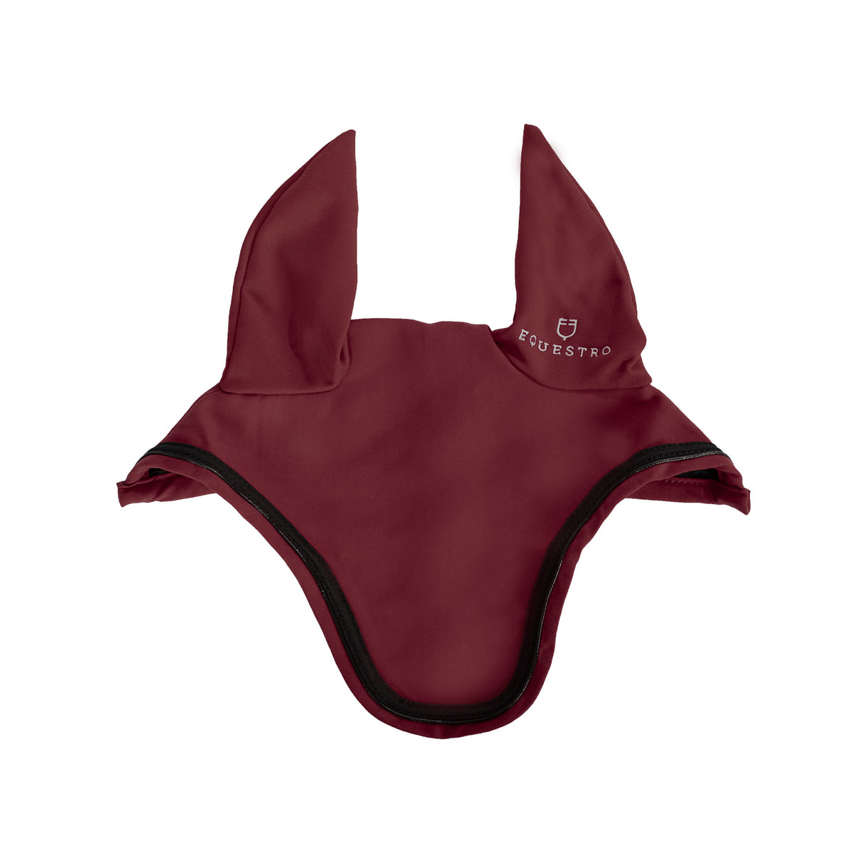Equestro Fly Veil In Stretch Technical Fabric With Logo #colour_burgundy