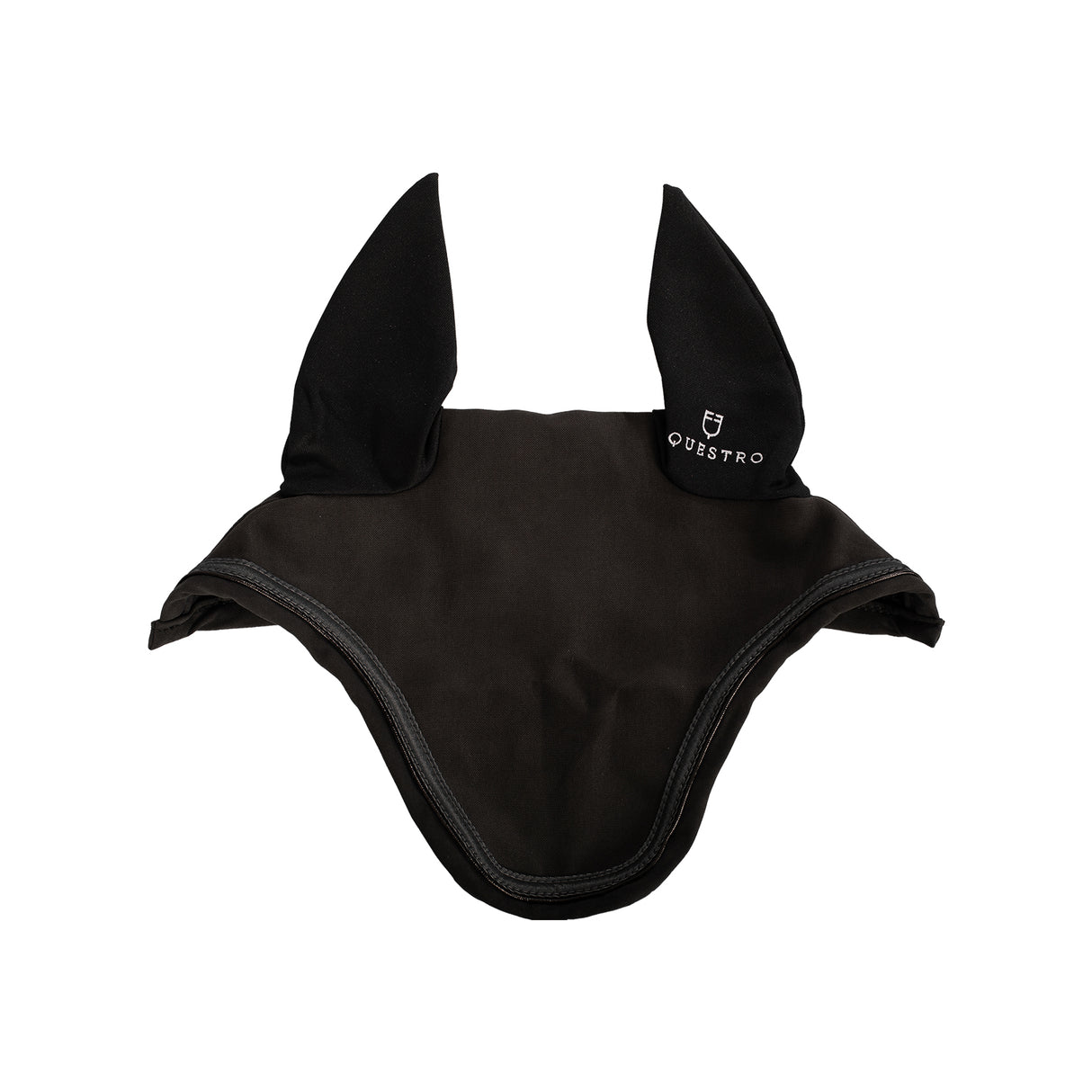 Equestro Fly Veil In Stretch Technical Fabric With Logo #colour_black