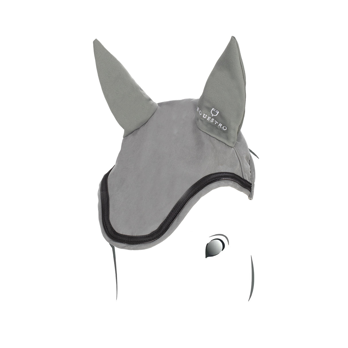 Equestro Fly Veil In Stretch Technical Fabric With Logo #colour_grey