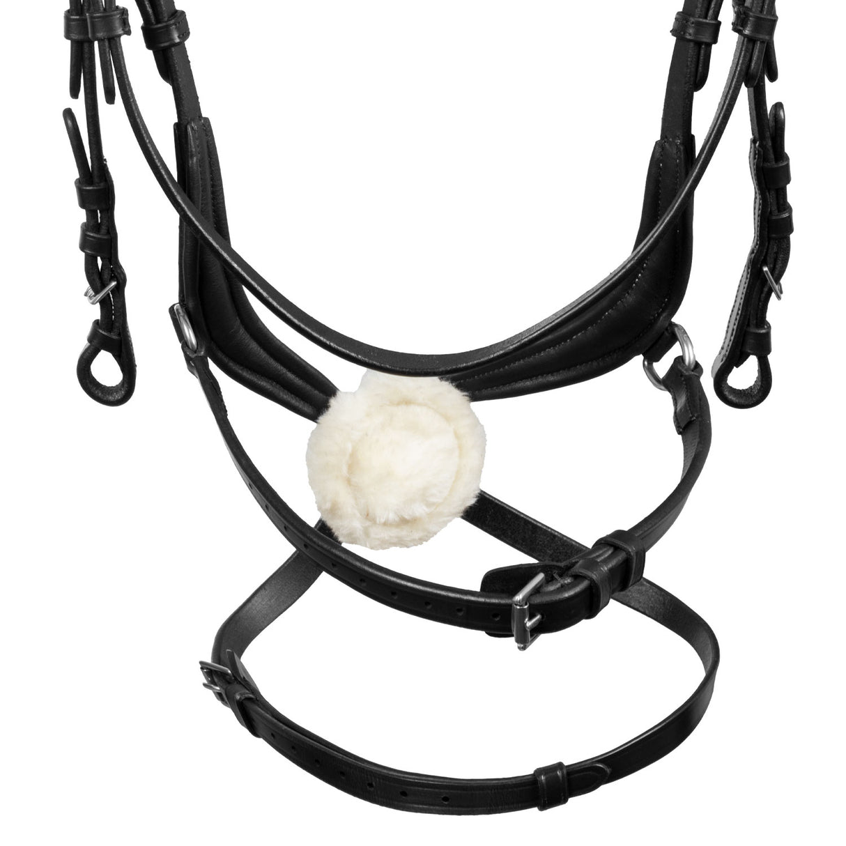 Equestro Mexican Leather Bridle #colour_black