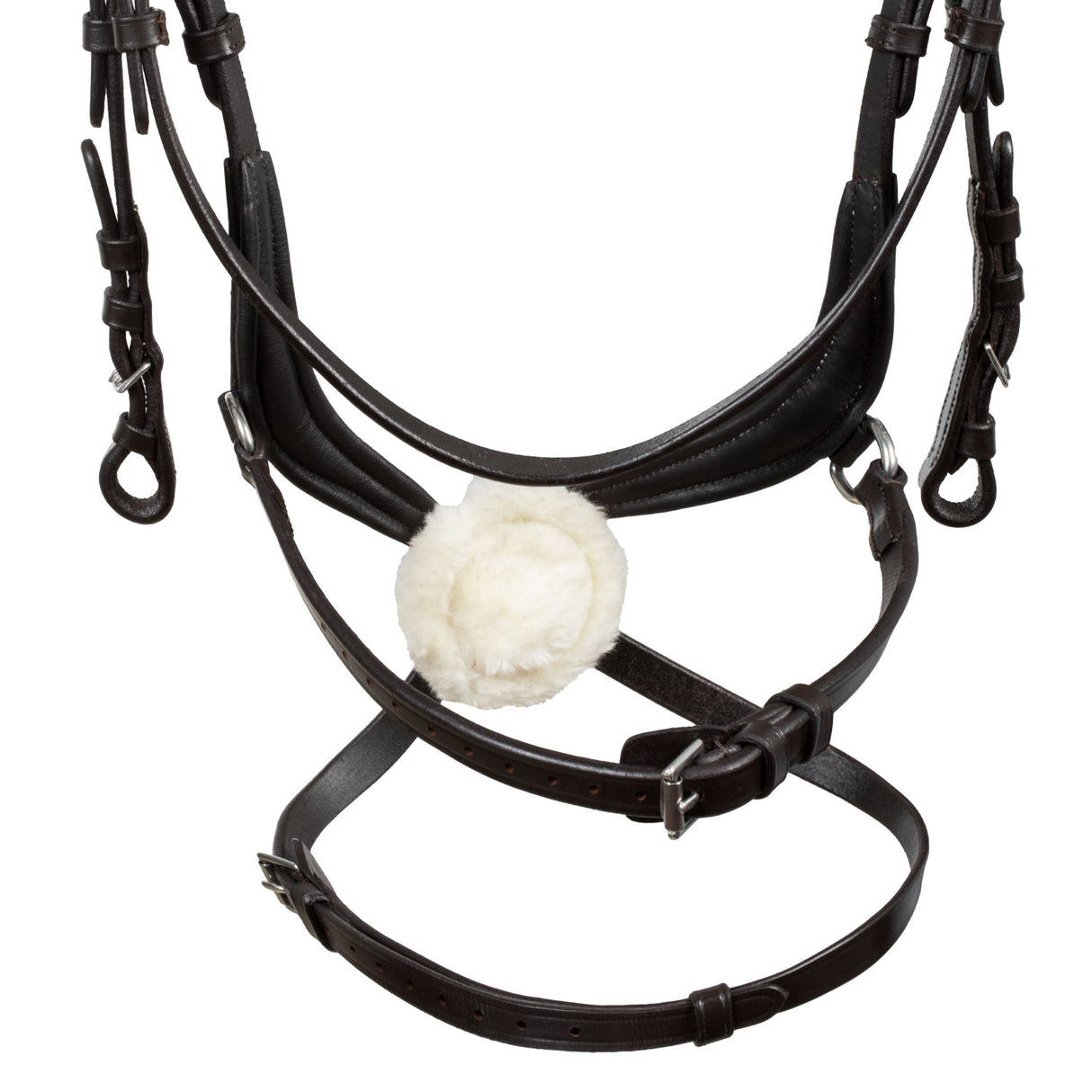 Equestro Mexican Leather Bridle #colour_brown