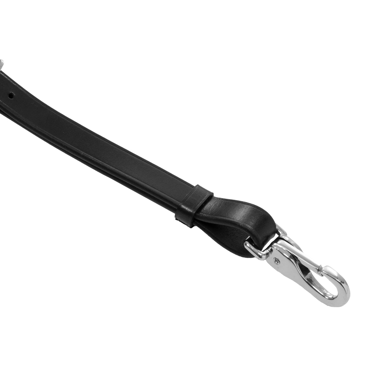 Equestro Martingale Leather Silver Seams #colour_black