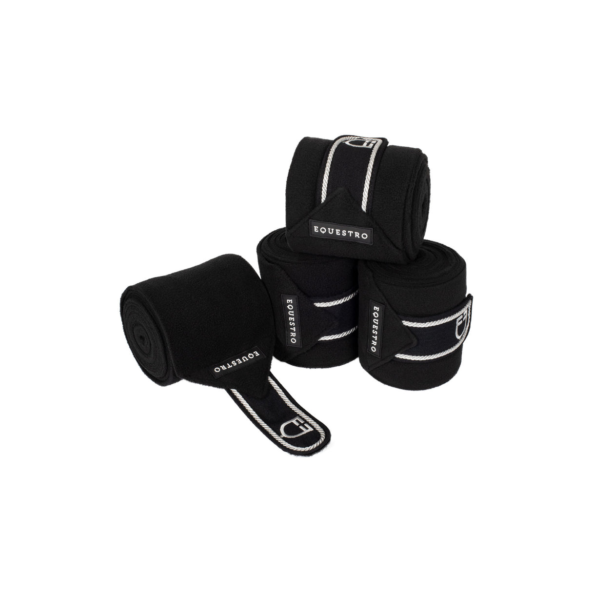 Equestro Fleece Pony Bandages With Embroidered Logo