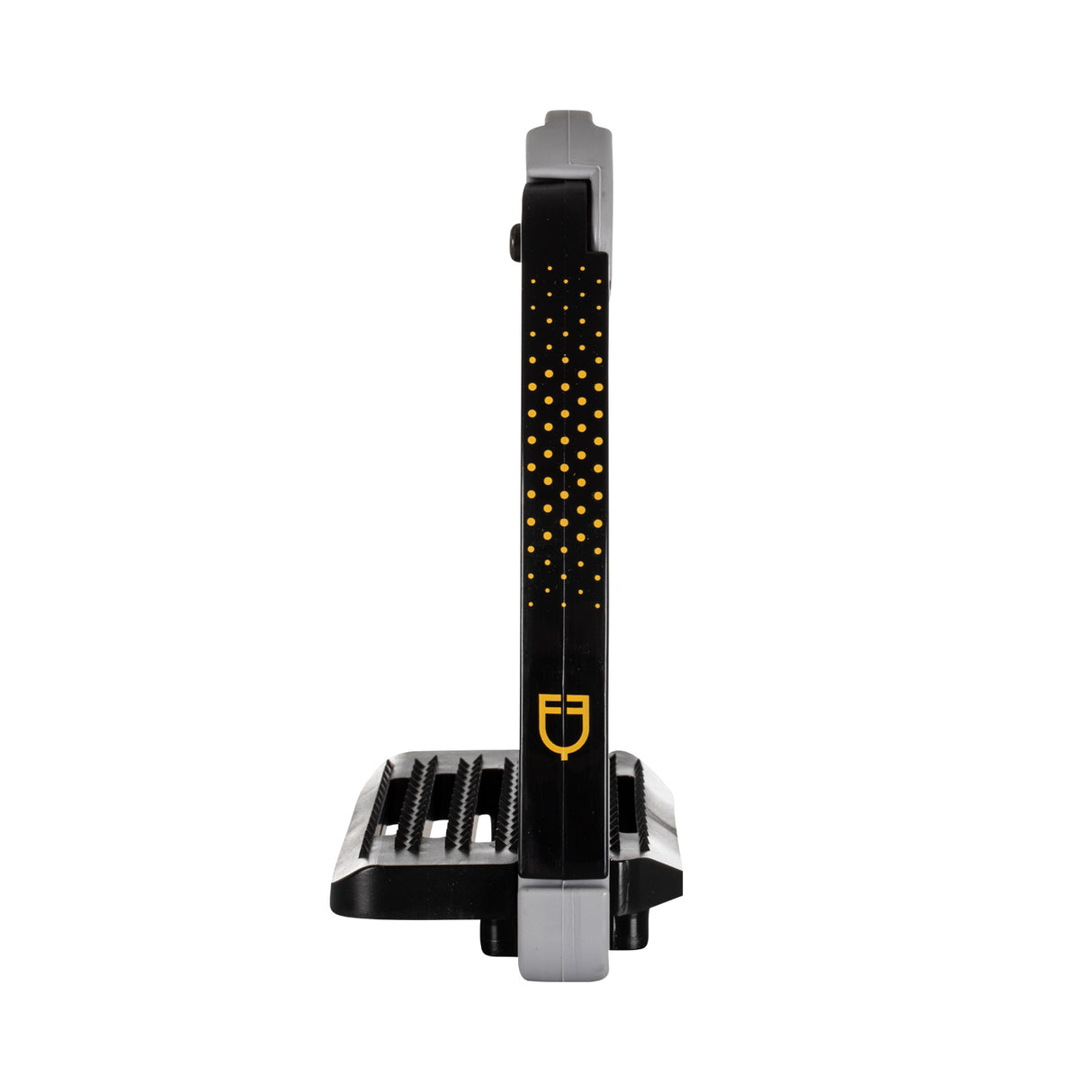 Equestro Junior Stirrups Side Opening And Wide Tread #colour_grey