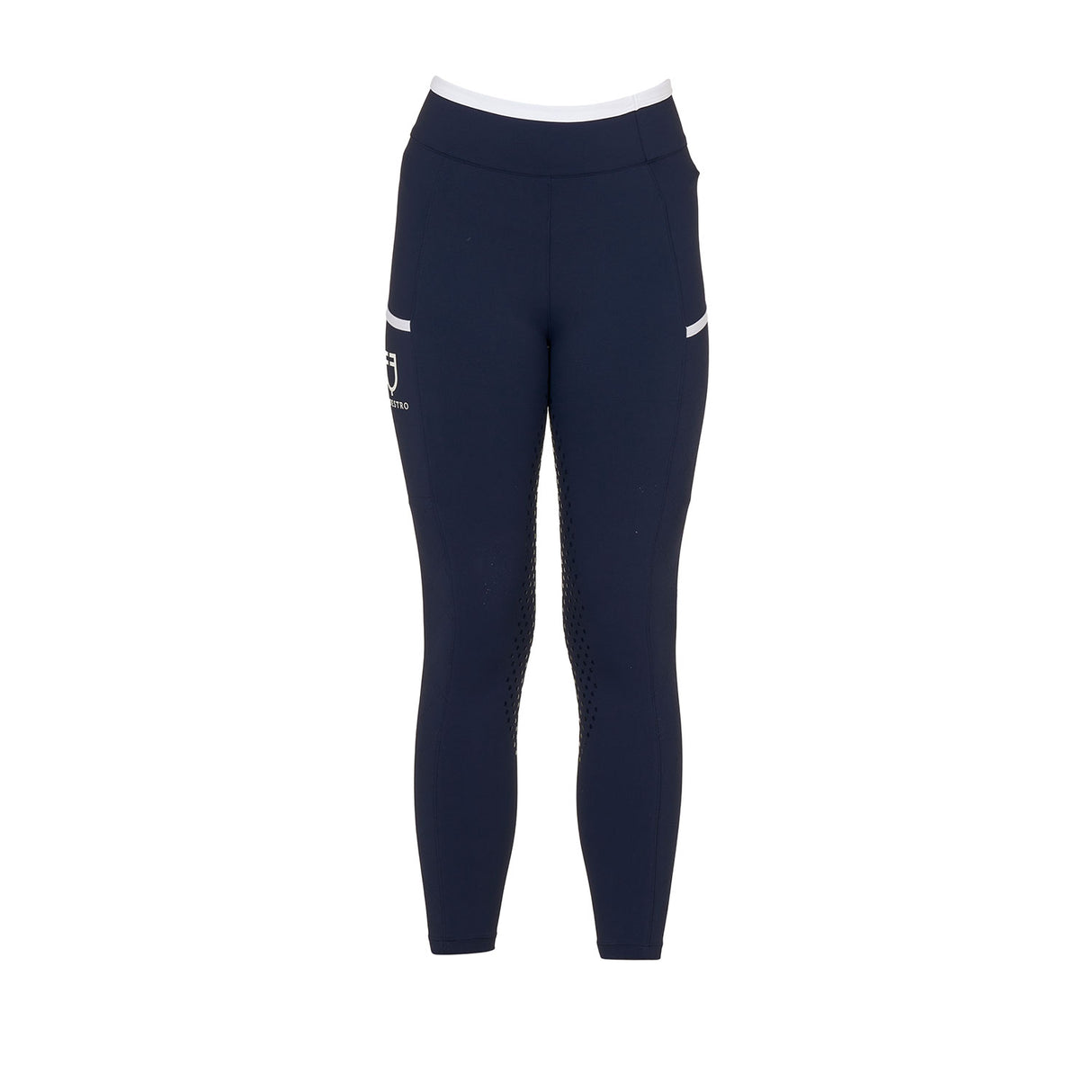 Equestro Girls' Leggings With Perforated Decorations