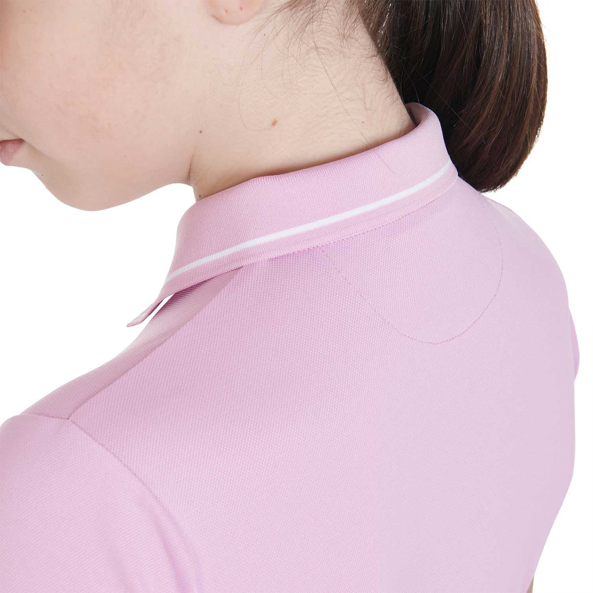 Equestro Kids' Slim Fit Polo Shirt In Antibacterial Technical Fabric