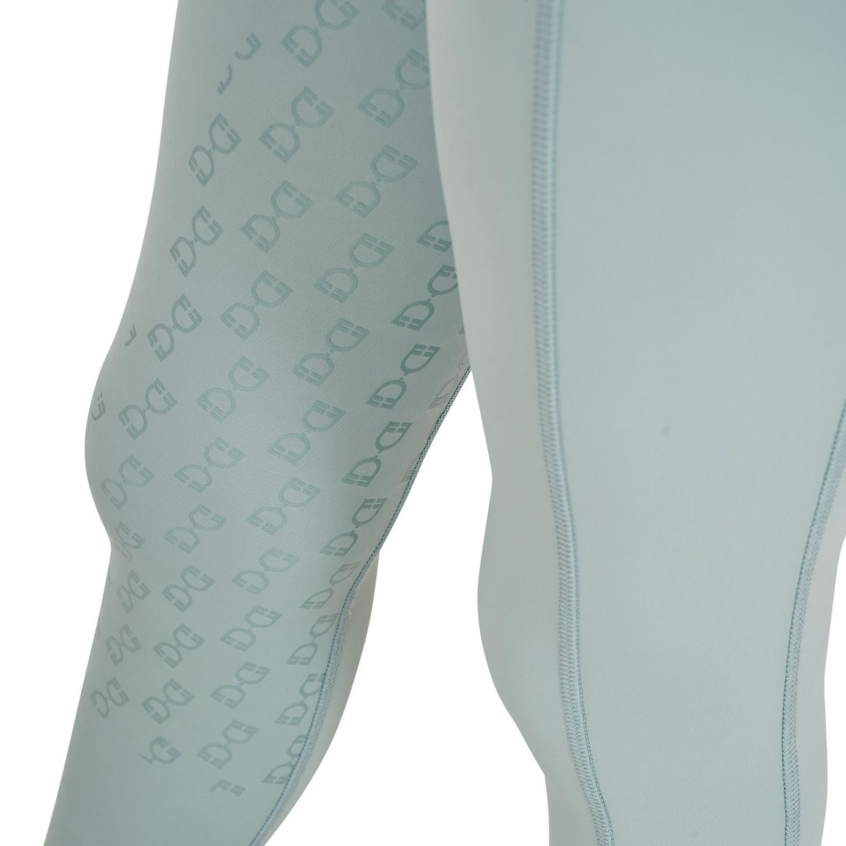 Equestro Girls' Slim Fit Grip Leggings With Logo