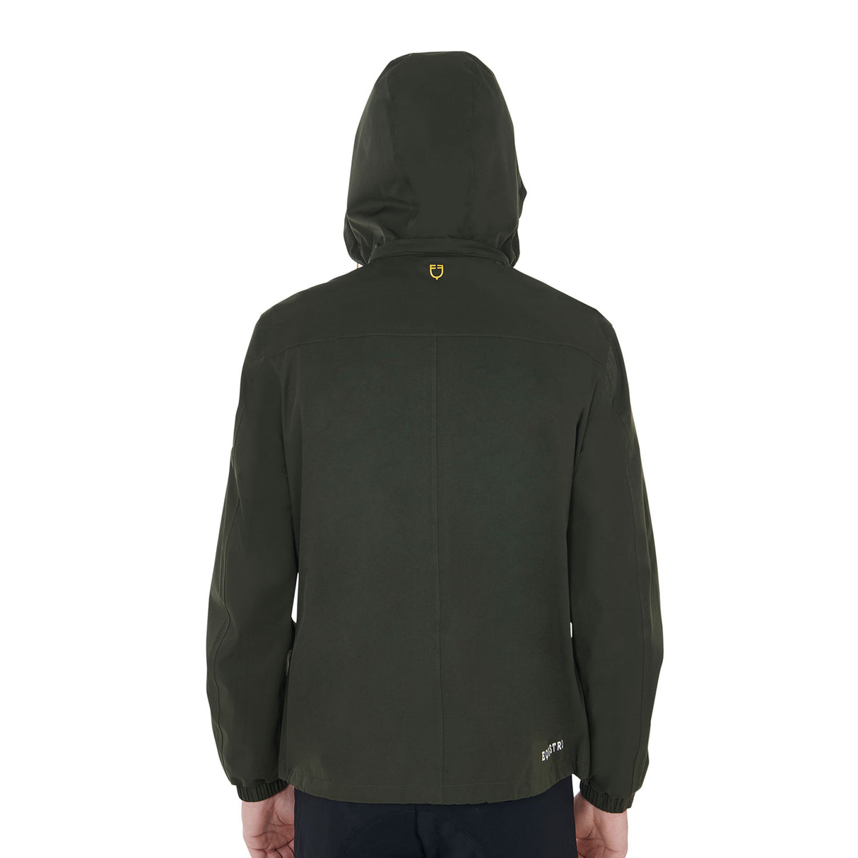 Equestro Men's Three-Layer Technical Raincoat #colour_green