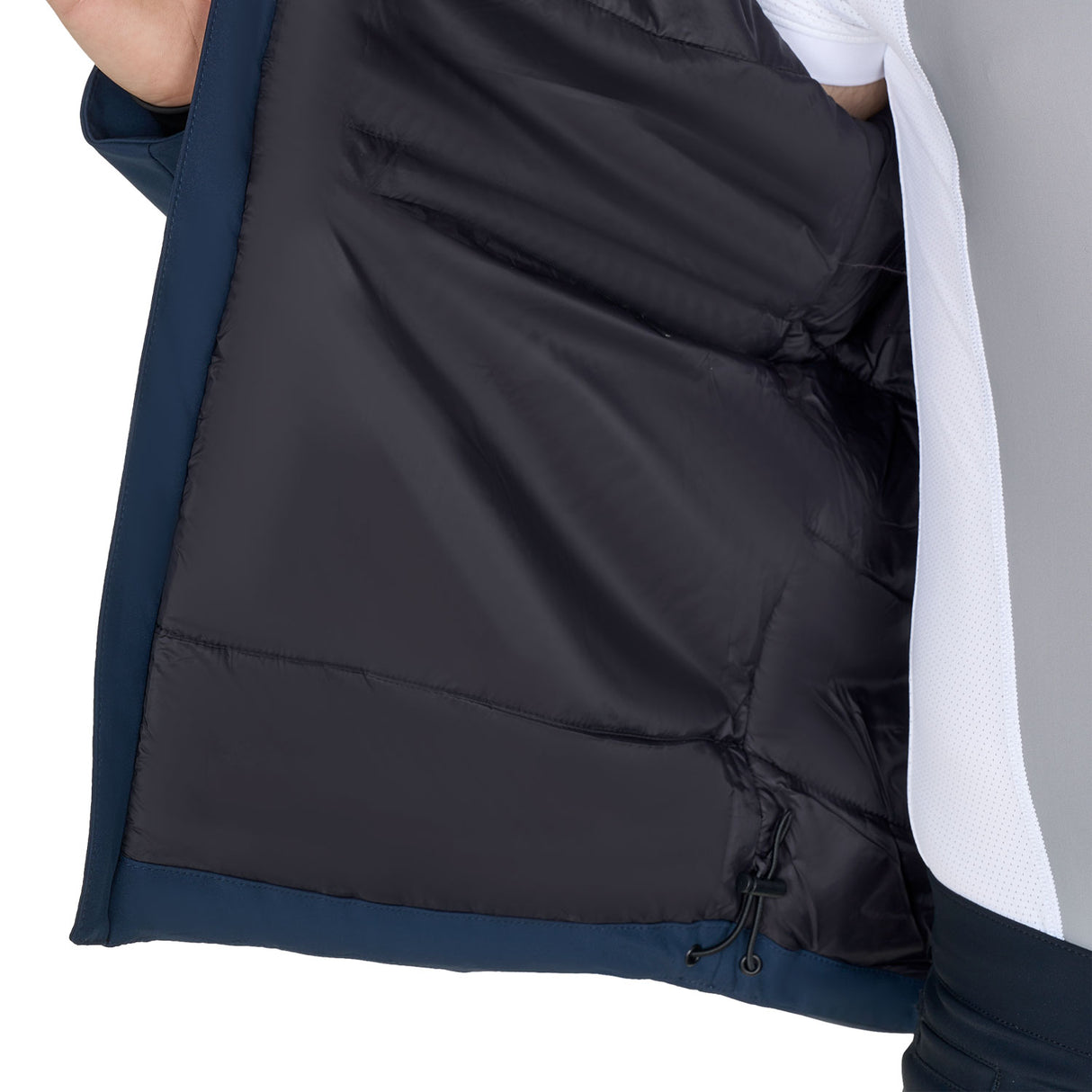 Equestro Men's Waterproof And Windproof Jacket In Nylon #colour_blue