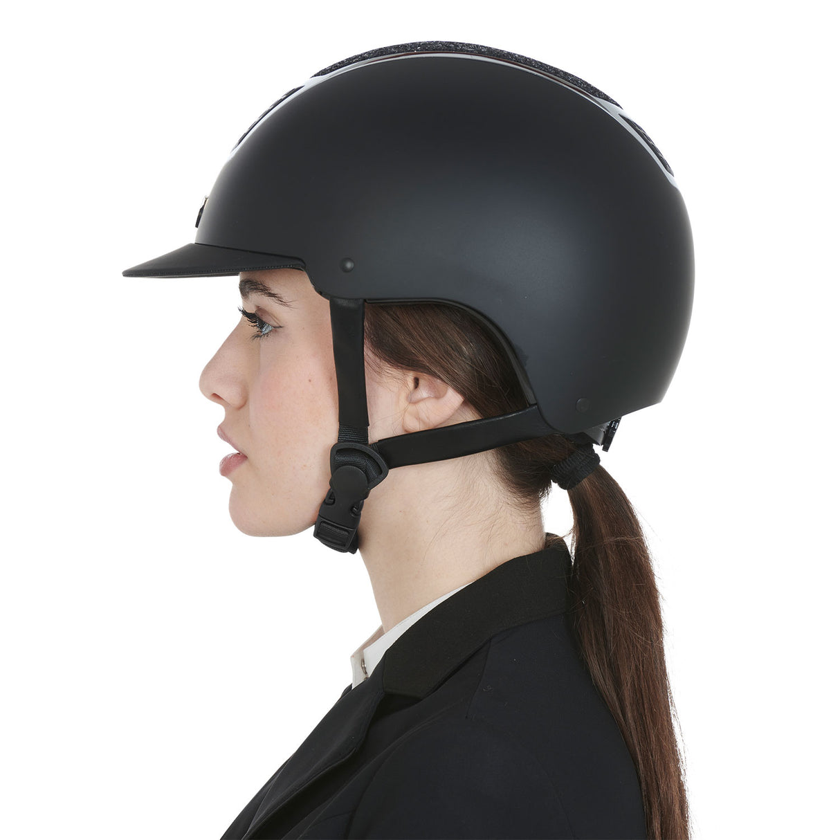 Equestro Helmet With Rhinestones En 1384-2023 Homologation