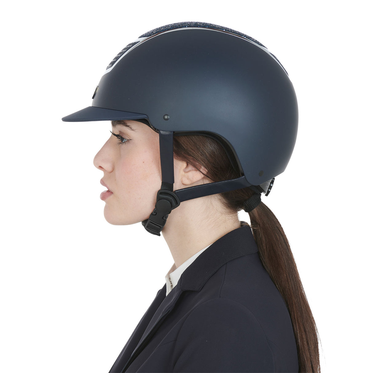 Equestro Helmet With Rhinestones En 1384-2023 Homologation