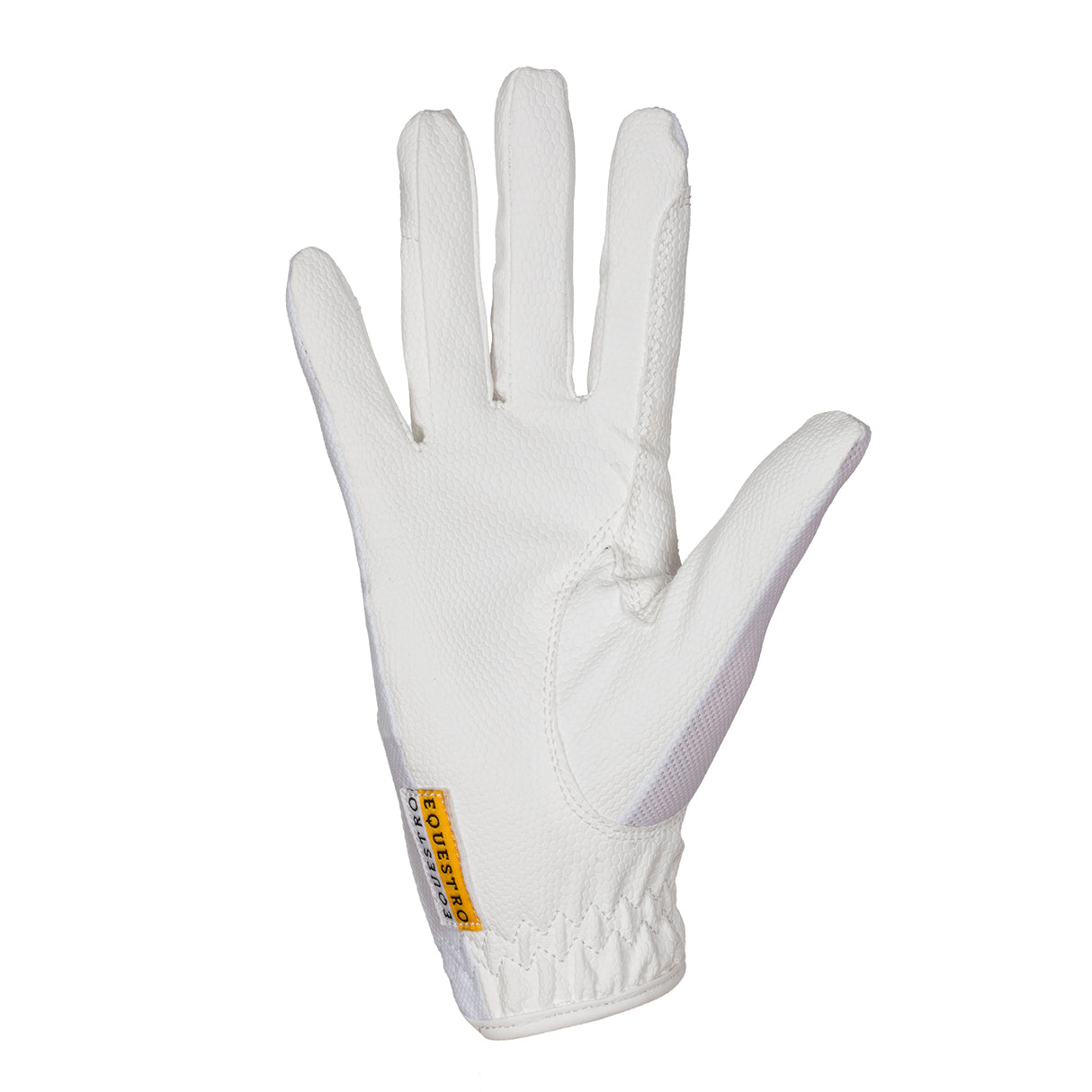 Equestro Unisex Gloves In Technical Fabric And Mesh #colour_white