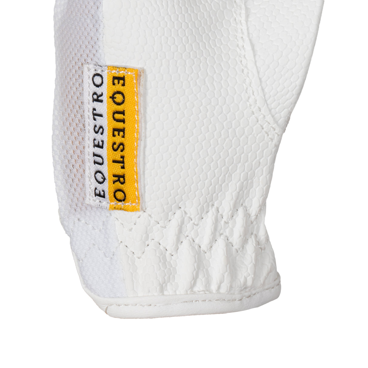 Equestro Unisex Gloves In Technical Fabric And Mesh #colour_white