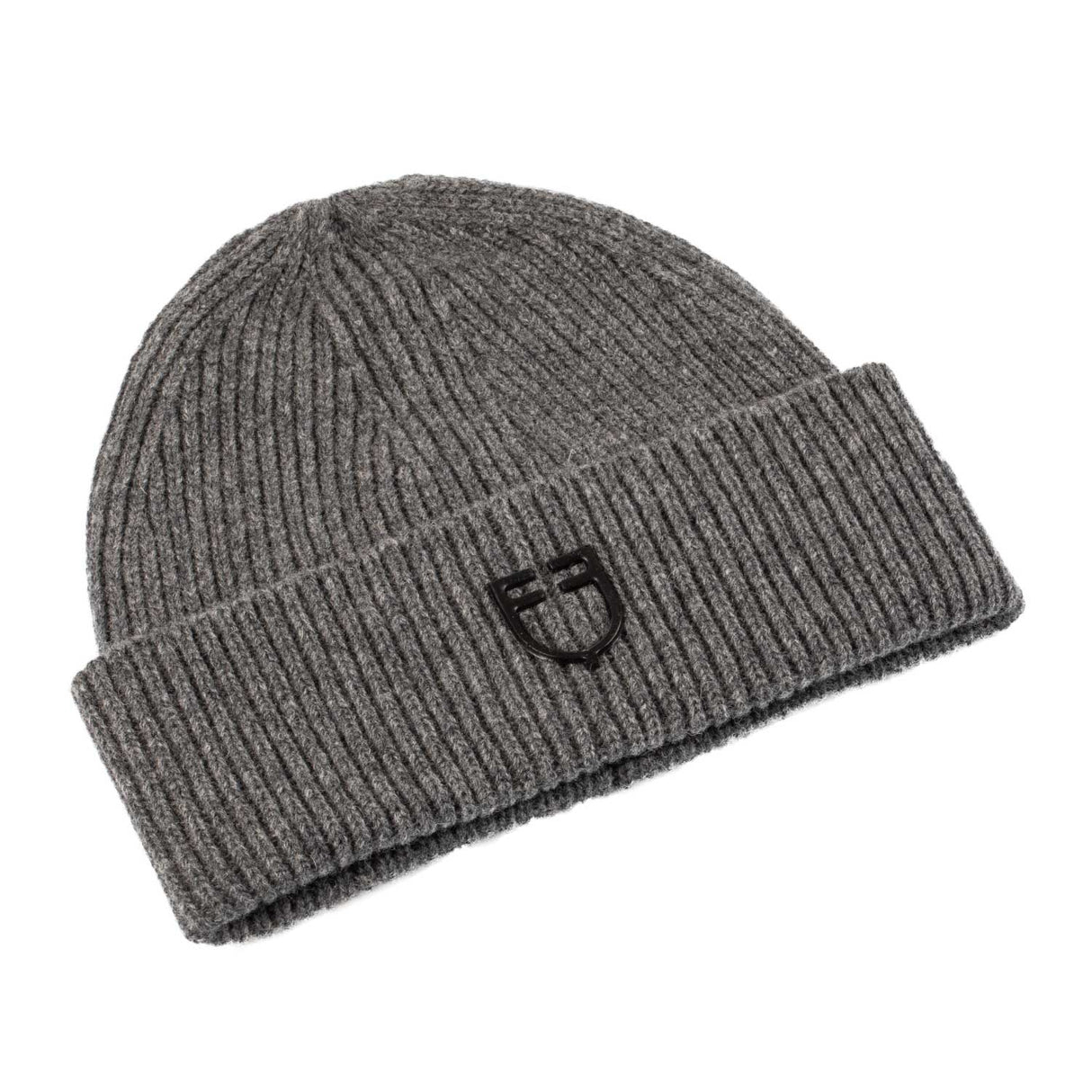 Equestro Unisex Knitted Texture Wool Beanie #colour_grey
