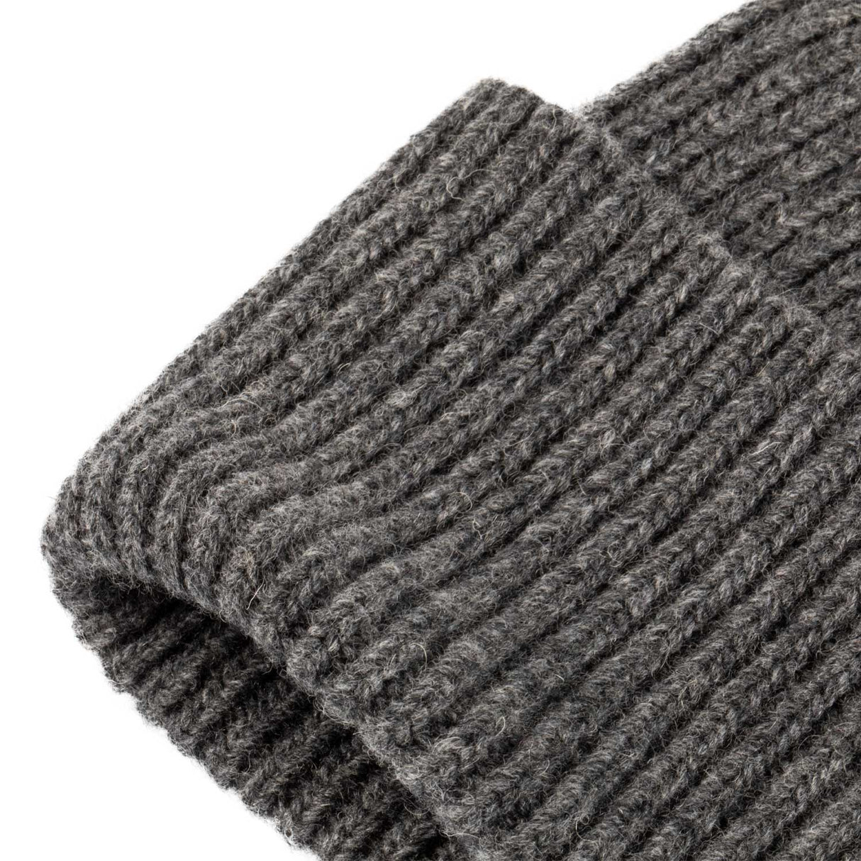 Equestro Unisex Knitted Texture Wool Beanie #colour_grey