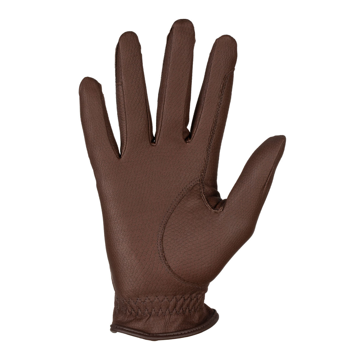 Equestro Unisex Gloves In Synthetic Leather With Tear-Away Closure #colour_brown