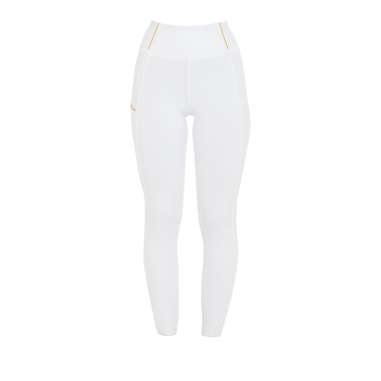 Equestro Women's Slim Light Light Leggings #colour_white