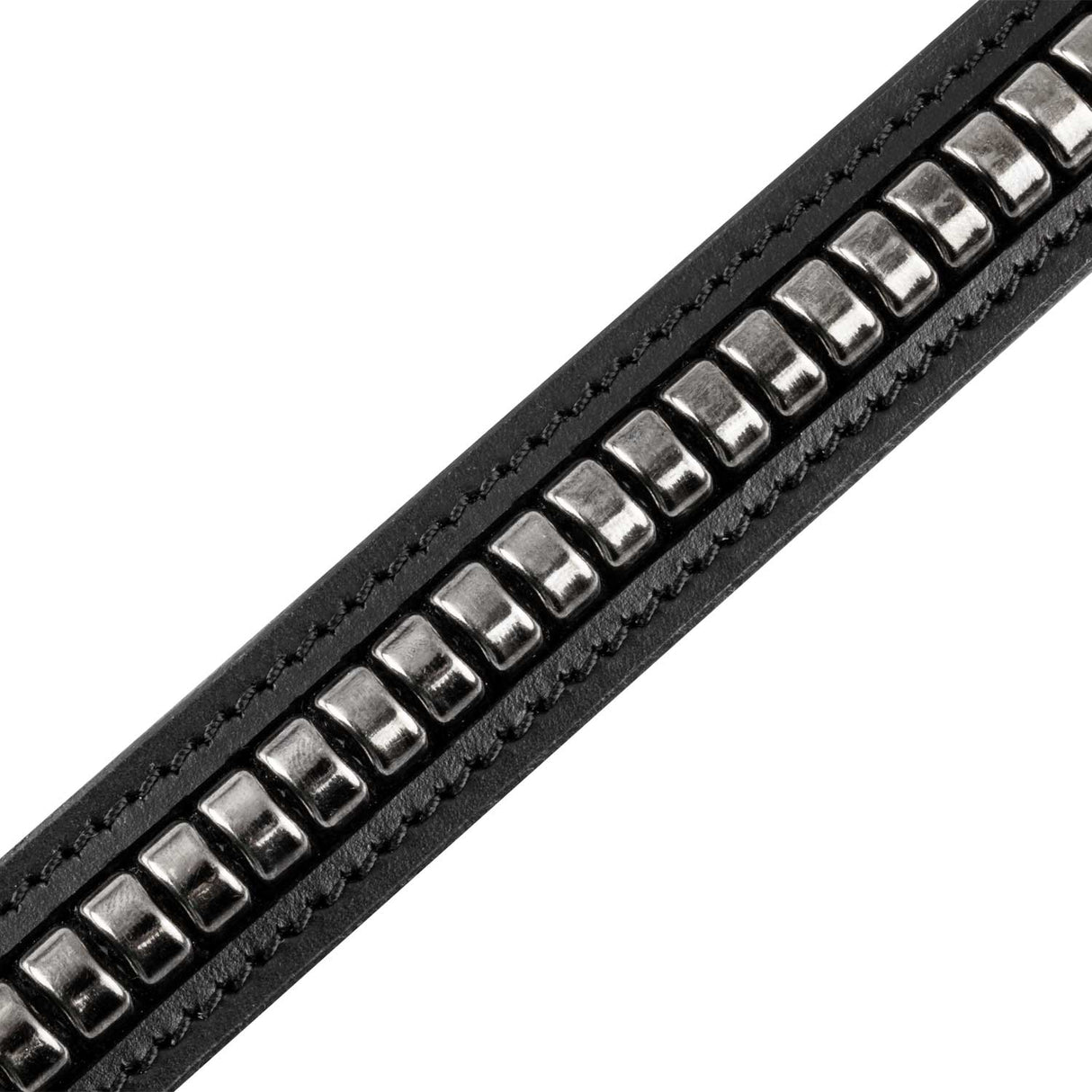 Equestro Women's Clincher Belt Snaffle Bit Buckle #colour_black-silver