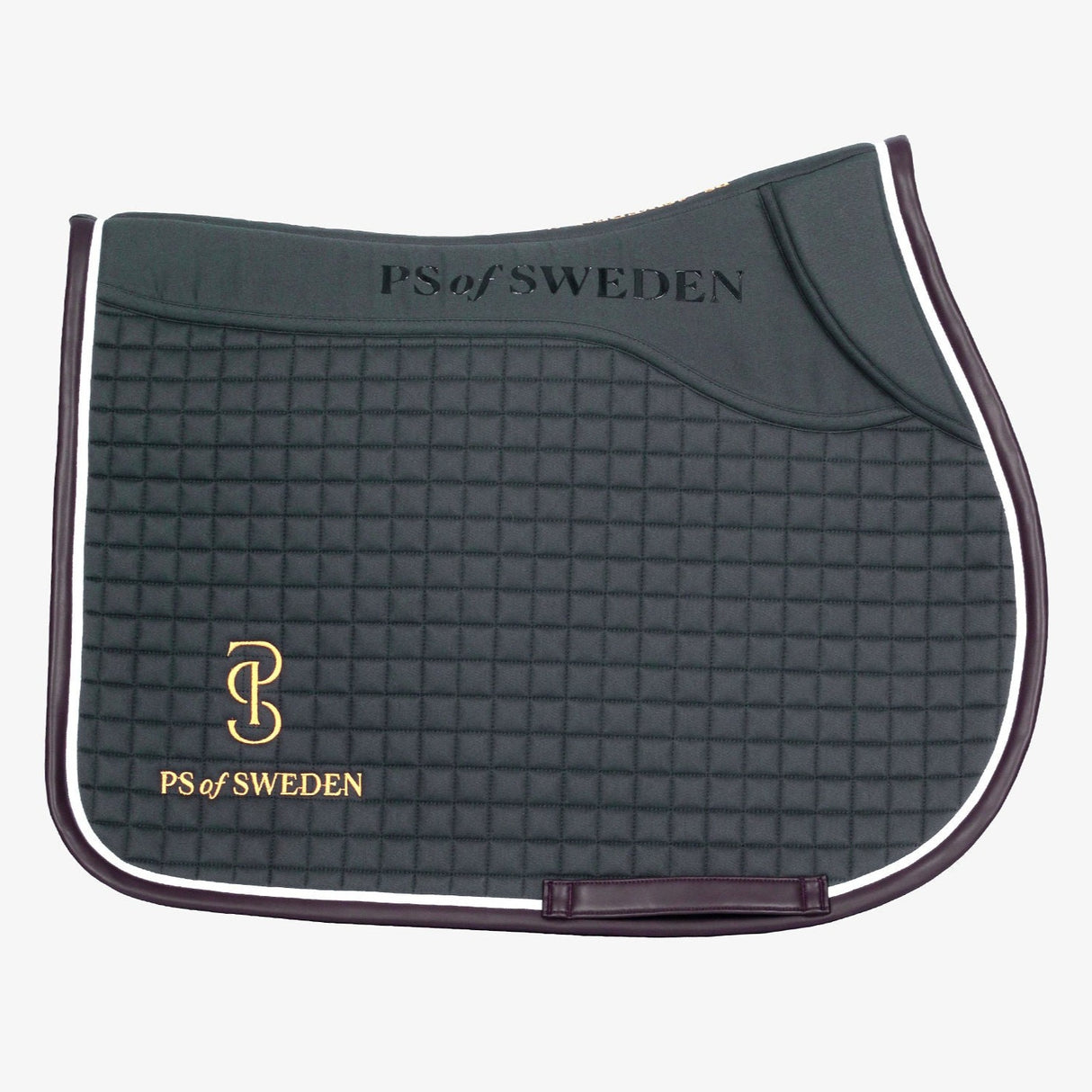 PS of Sweden Dark Grey Elite Edge Jump Saddle Pad #colour_dark-grey